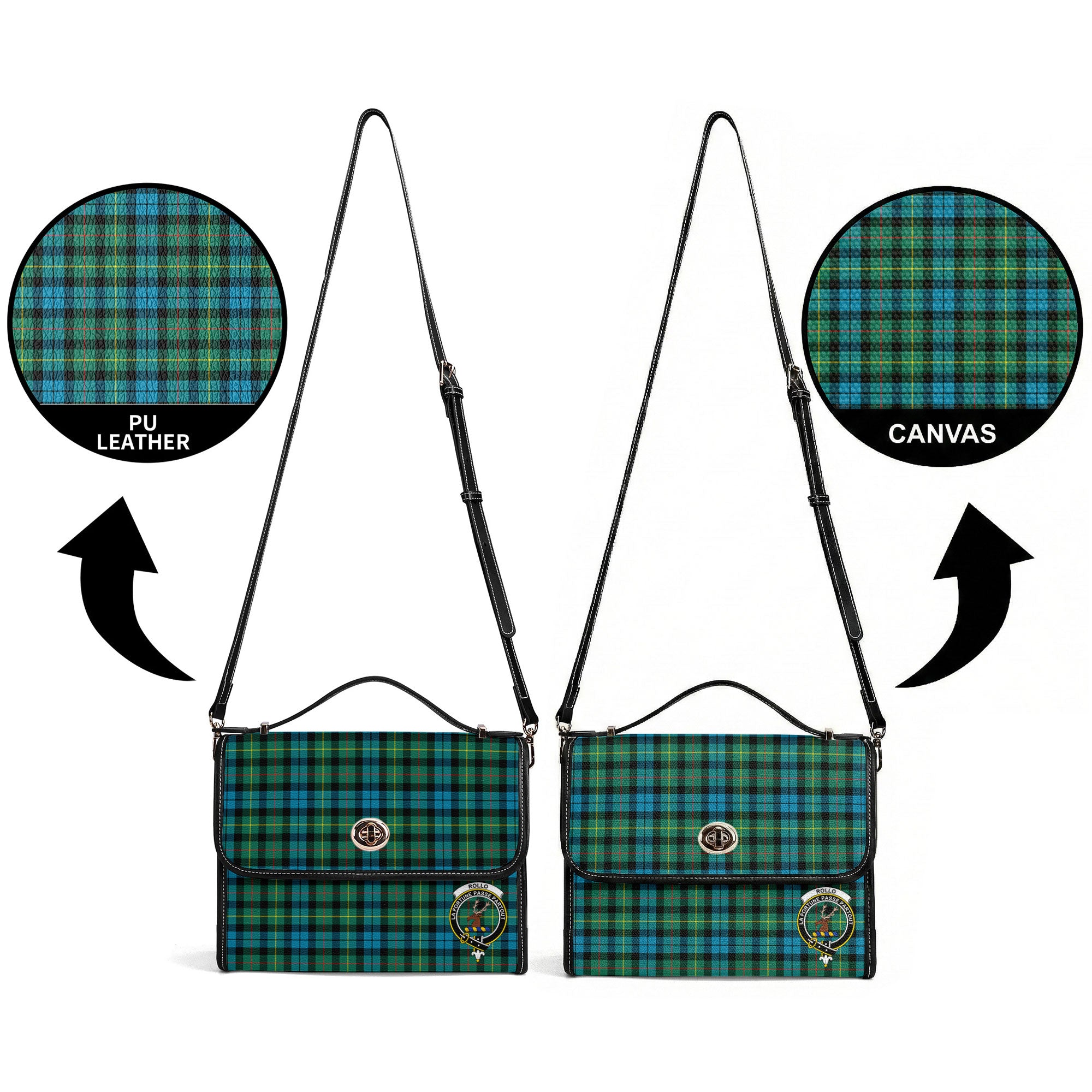Rollo Ancient Tartan Crest Satchel Bag