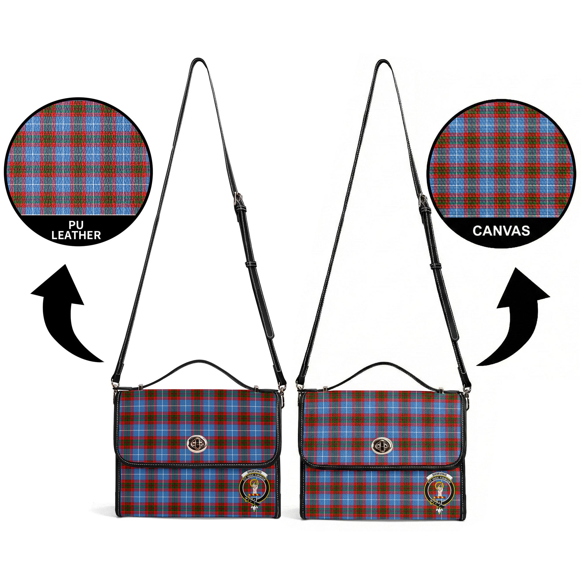 Skirving Tartan Crest Satchel Bag