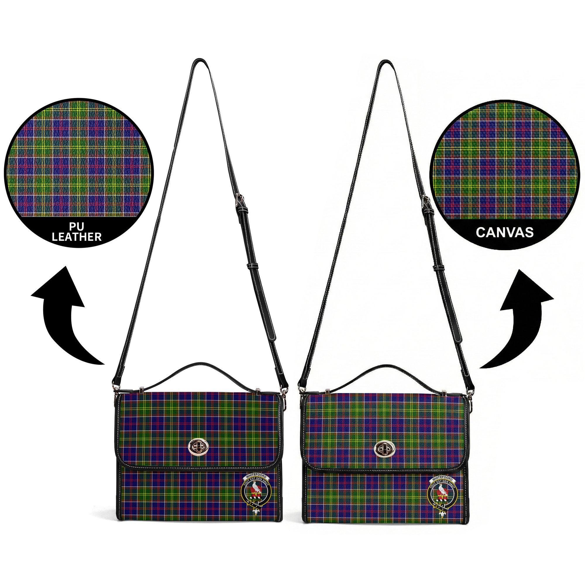 Whitefoord Tartan Crest Satchel Bag