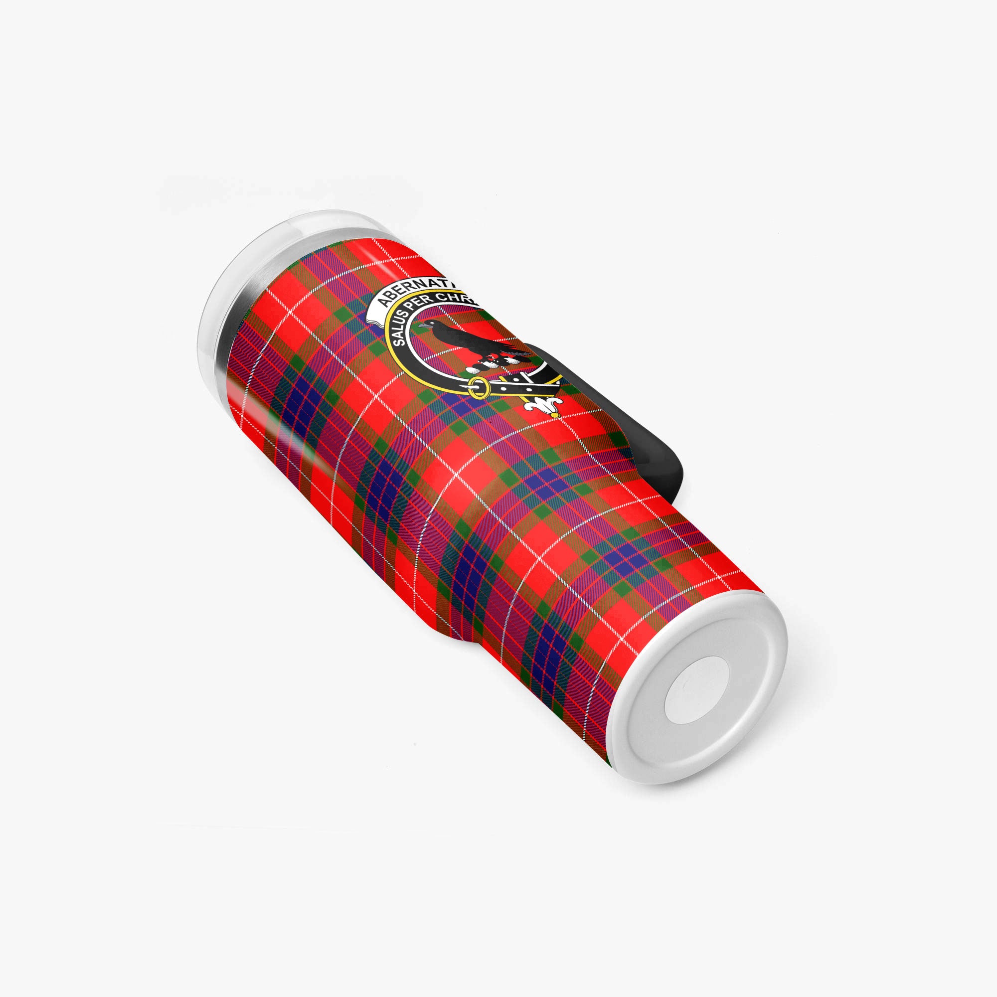Abernathy Tartan Crest 40 oz Insulated Tumbler with Handle