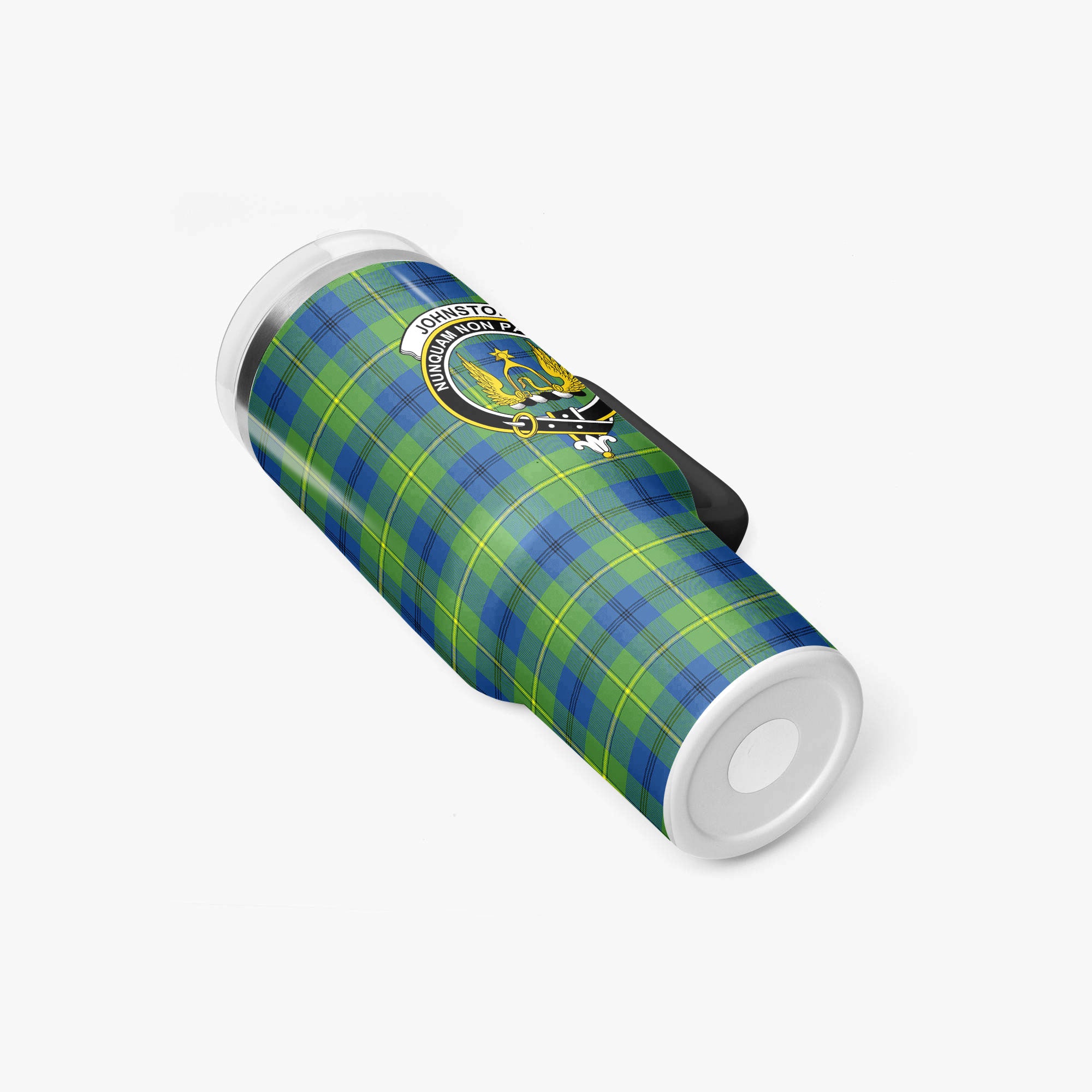 Johnston Ancient Tartan Crest 40 oz Insulated Tumbler with Handle
