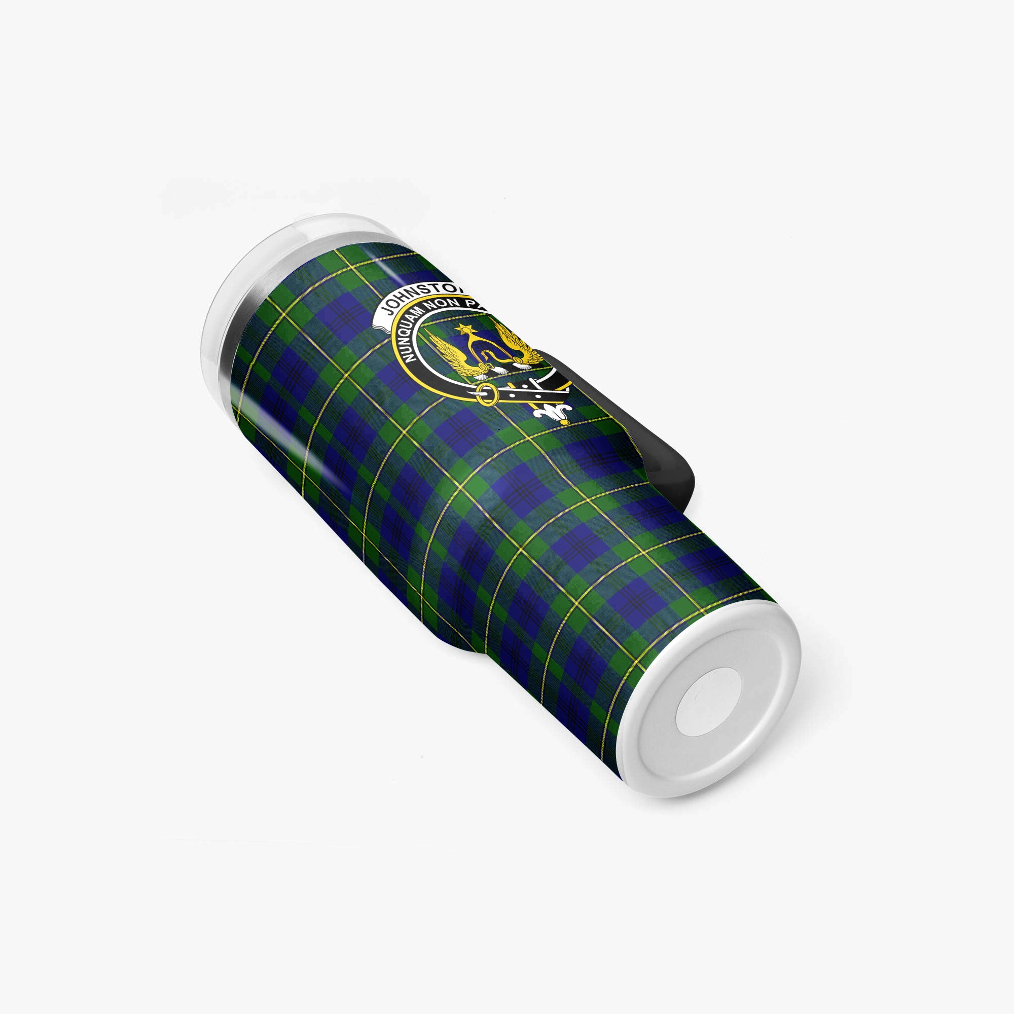 Johnstone Modern Tartan Crest 40 oz Insulated Tumbler with Handle