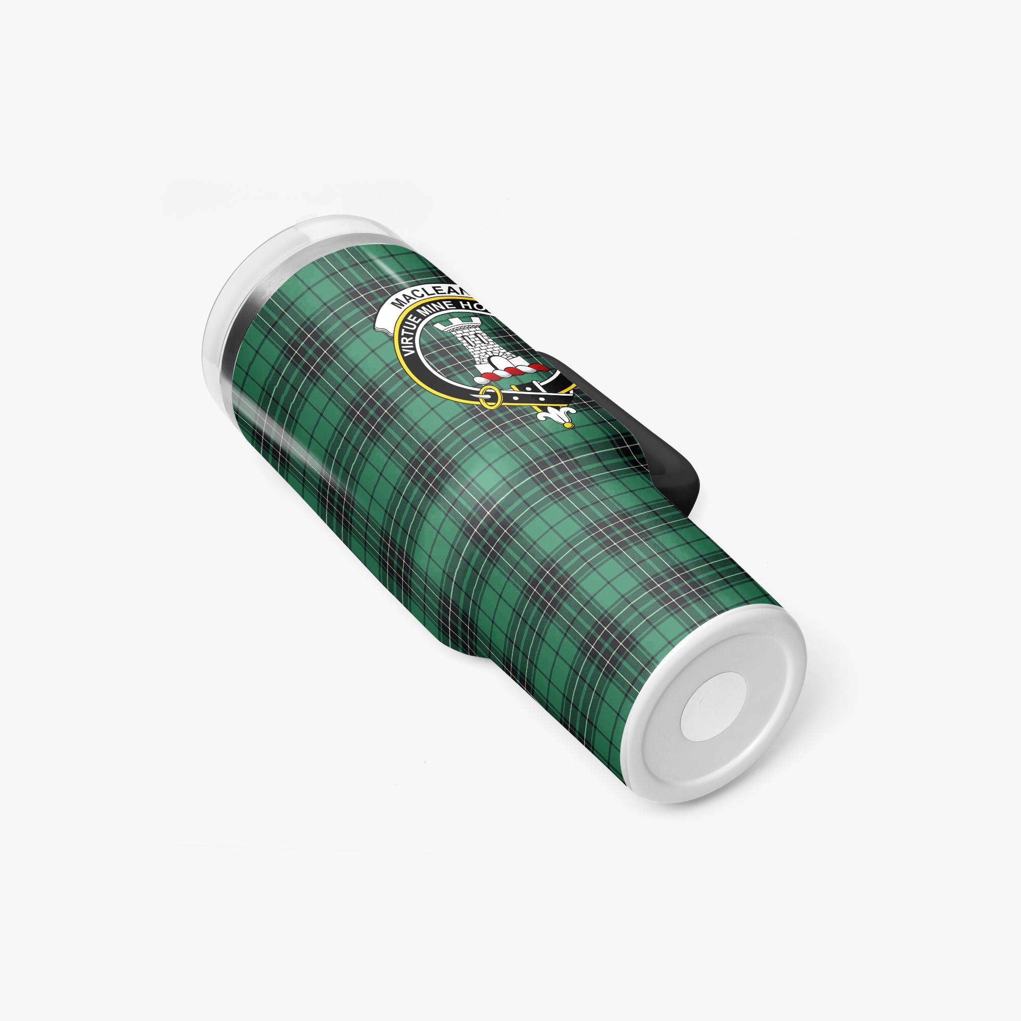 MacLean Hunting Ancient Tartan Crest 40 oz Insulated Tumbler with Handle