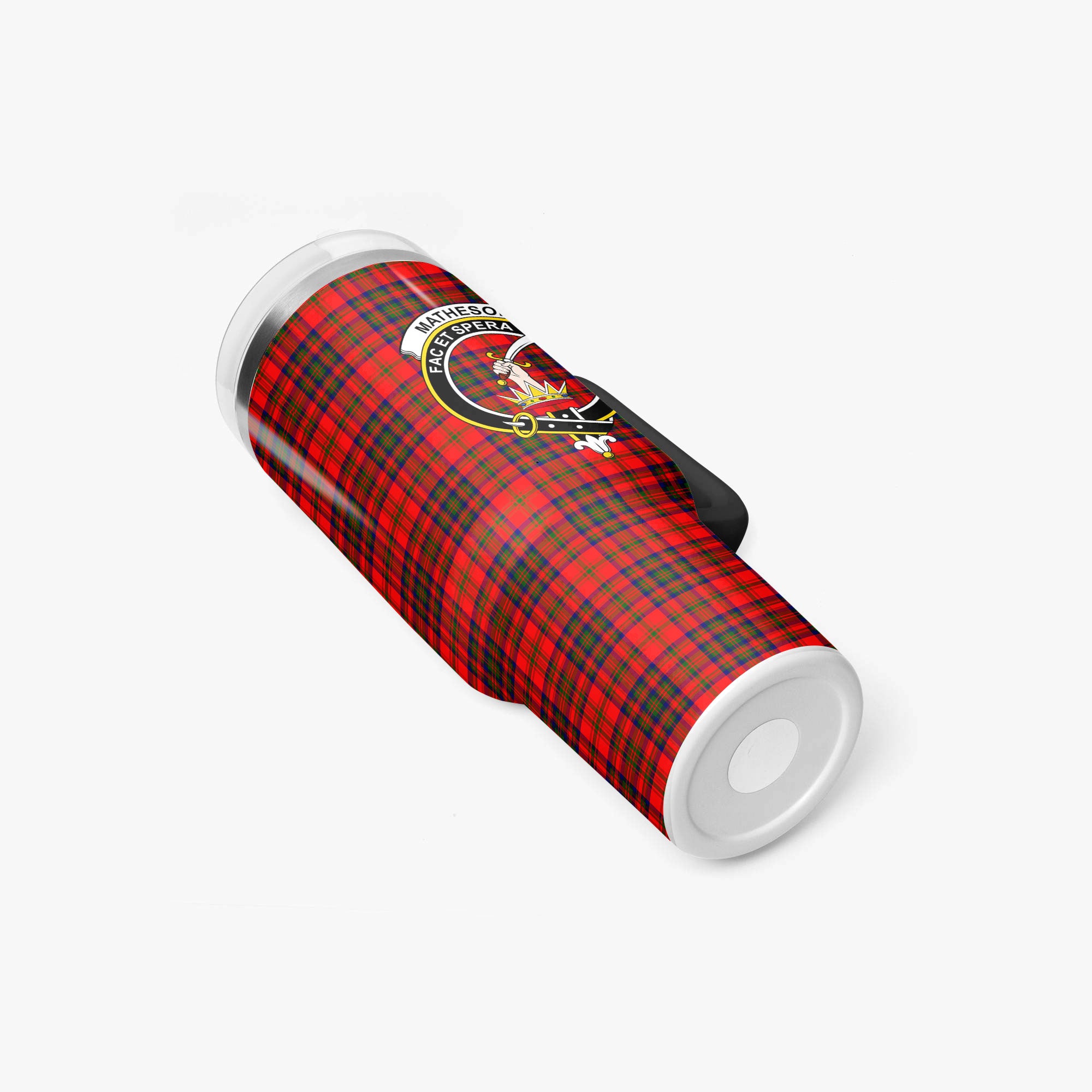 Matheson Modern Tartan Crest 40 oz Insulated Tumbler with Handle