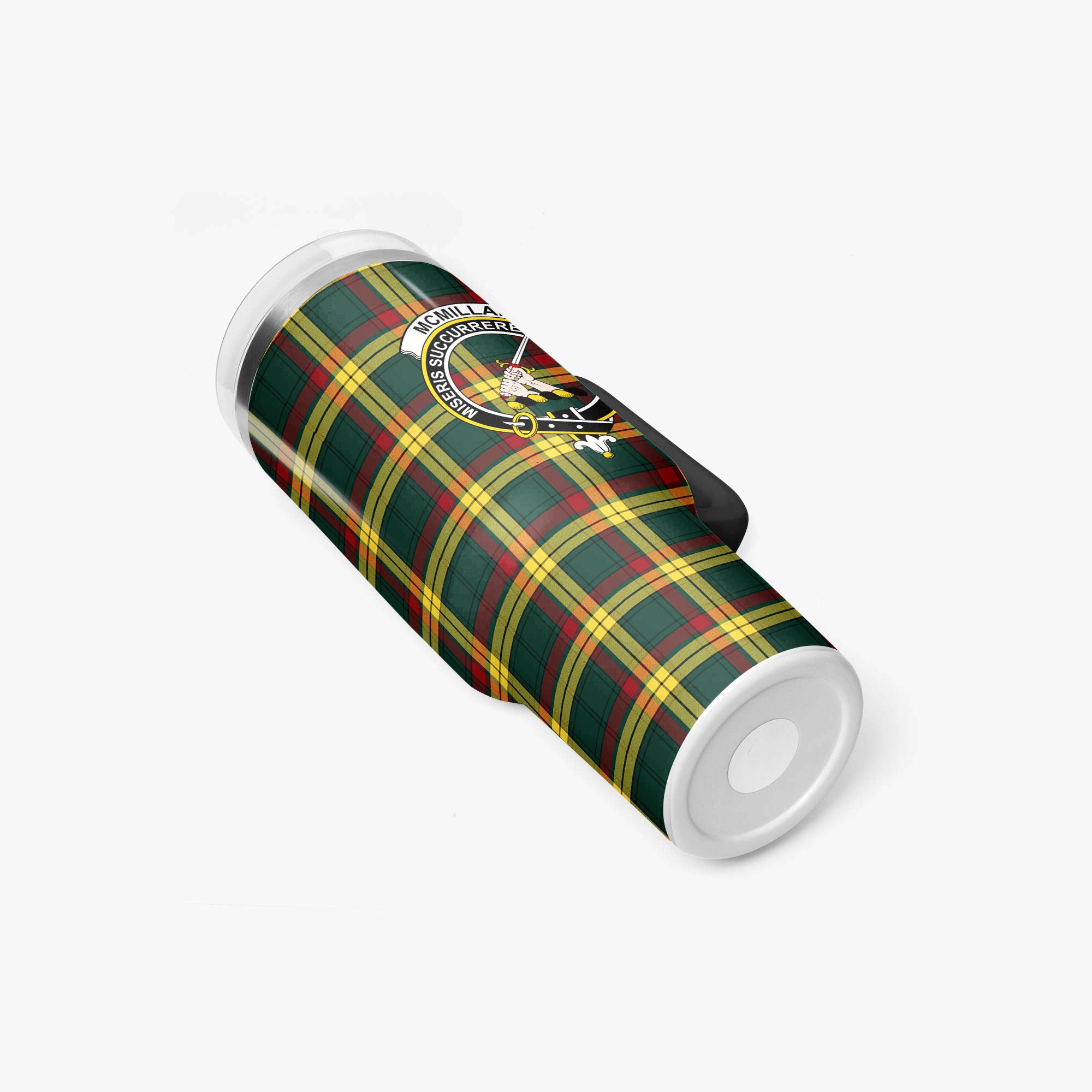 McMillan Old Modern Tartan Crest 40 oz Insulated Tumbler with Handle