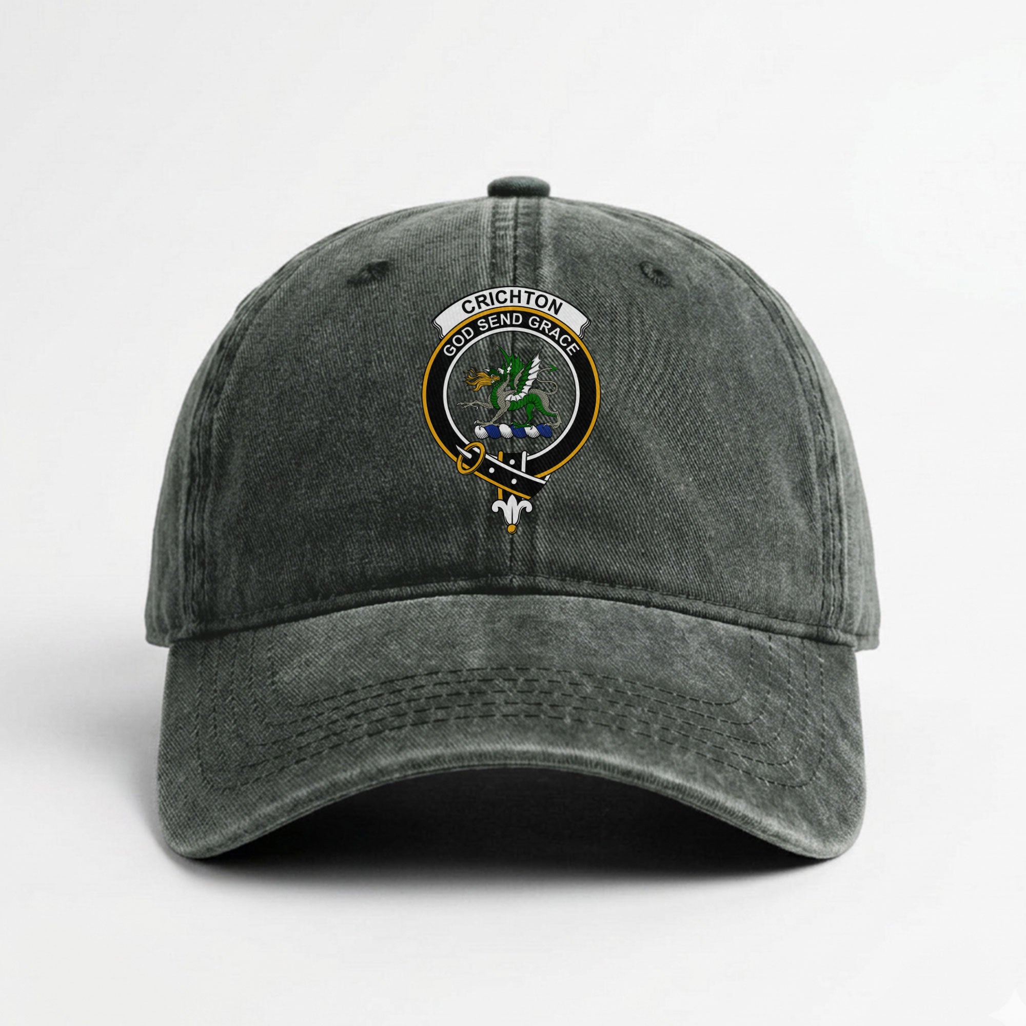 Crichton Crest Washed Classic Cap