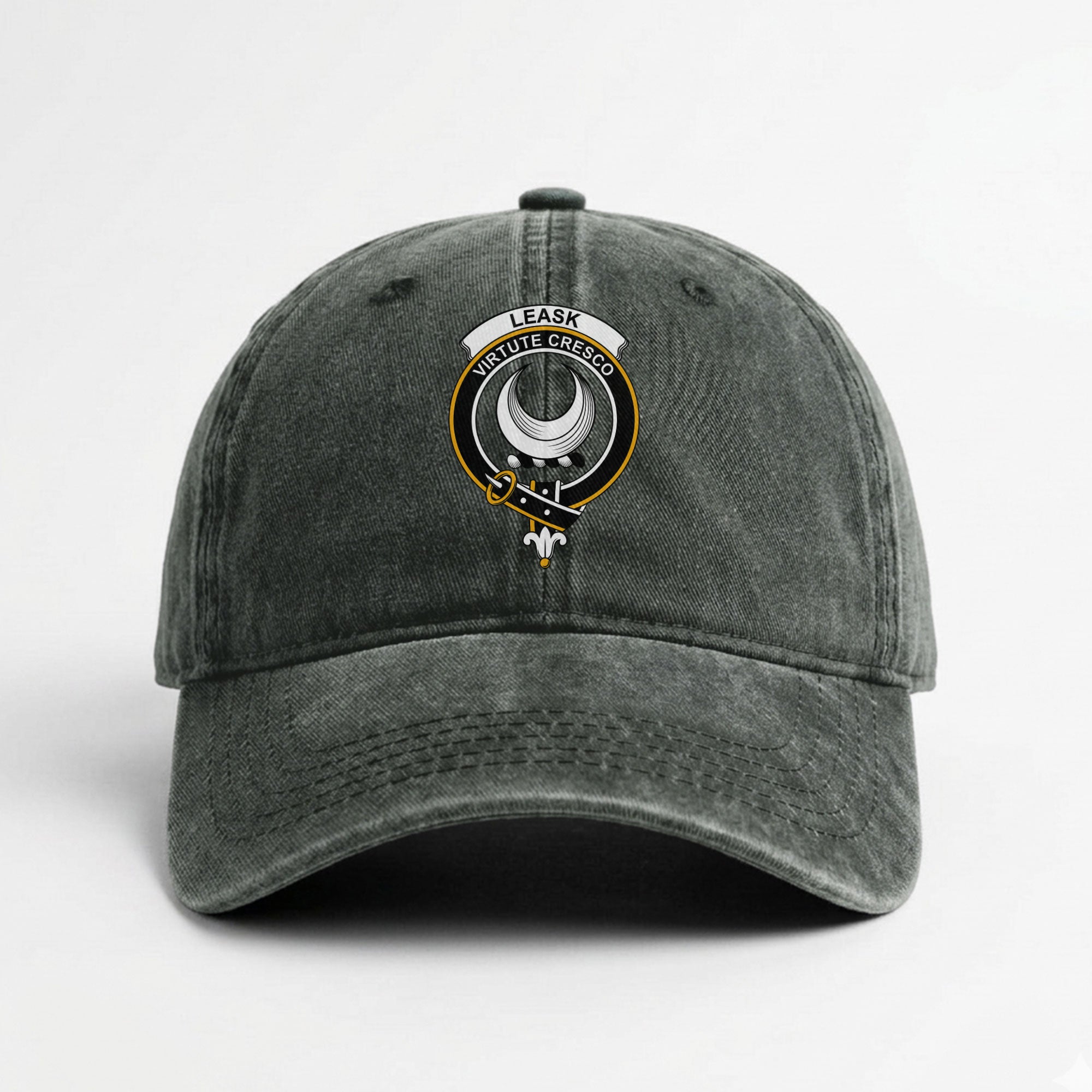 Leask Crest Washed Classic Cap