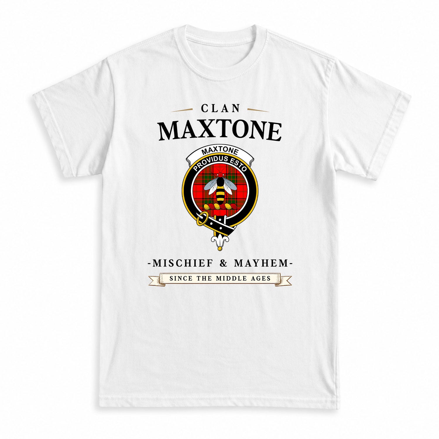 Maxtone Tartan Crest Mischief and Mayhem T-shirt