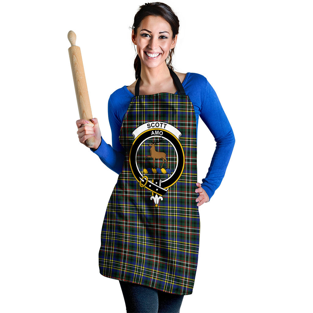 Scott Green Modern Tartan Crest Apron