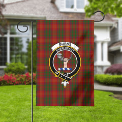 Burns Tartan Crest Garden Flag