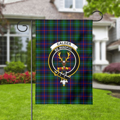Calder Tartan Crest Garden Flag