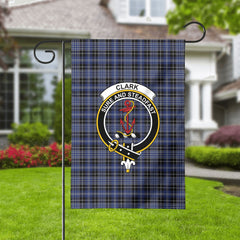 Clark Modern Tartan Crest Garden Flag
