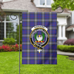 Kinnaird Tartan Crest Garden Flag