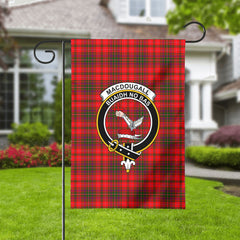 MacDougall Modern Tartan Crest Garden Flag