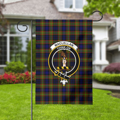 MacLellan Modern Tartan Crest Garden Flag