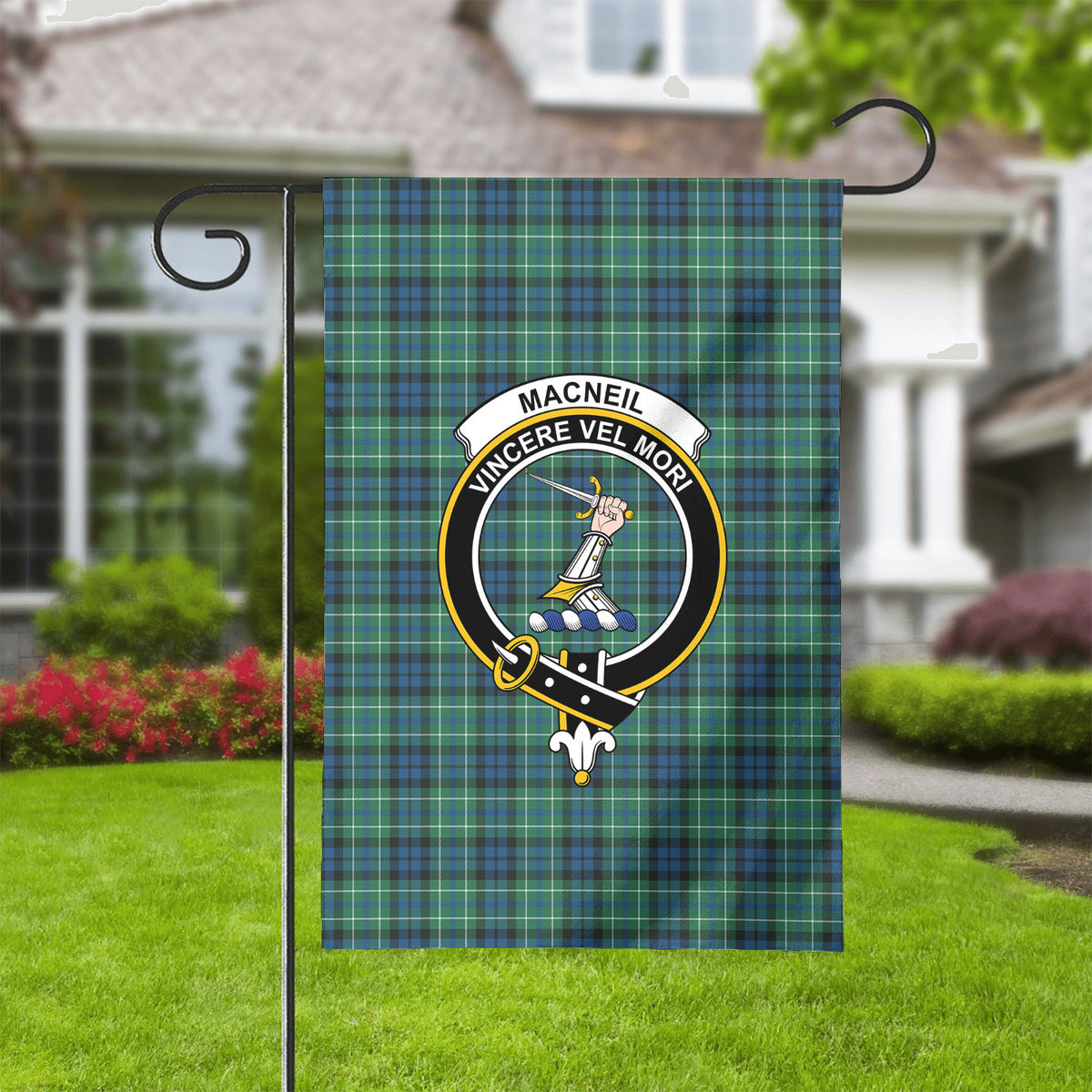 MacNeil of Colonsay Ancient Tartan Crest Garden Flag