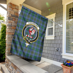 Cockburn Ancient Tartan Crest Garden Flag