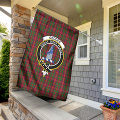 Geddes Tartan Crest Garden Flag