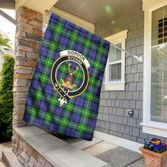 Gordon Modern Tartan Crest Garden Flag
