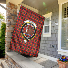 Innes Modern Tartan Crest Garden Flag