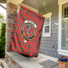 MacBain Tartan Crest Garden Flag