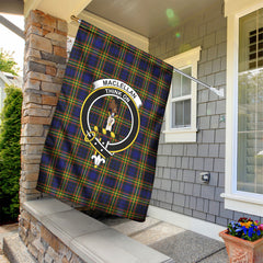 MacLellan Modern Tartan Crest Garden Flag