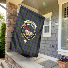 McDonald Tartan Crest Garden Flag