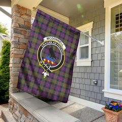 McDonnell of Glengarry Modern Tartan Crest Garden Flag