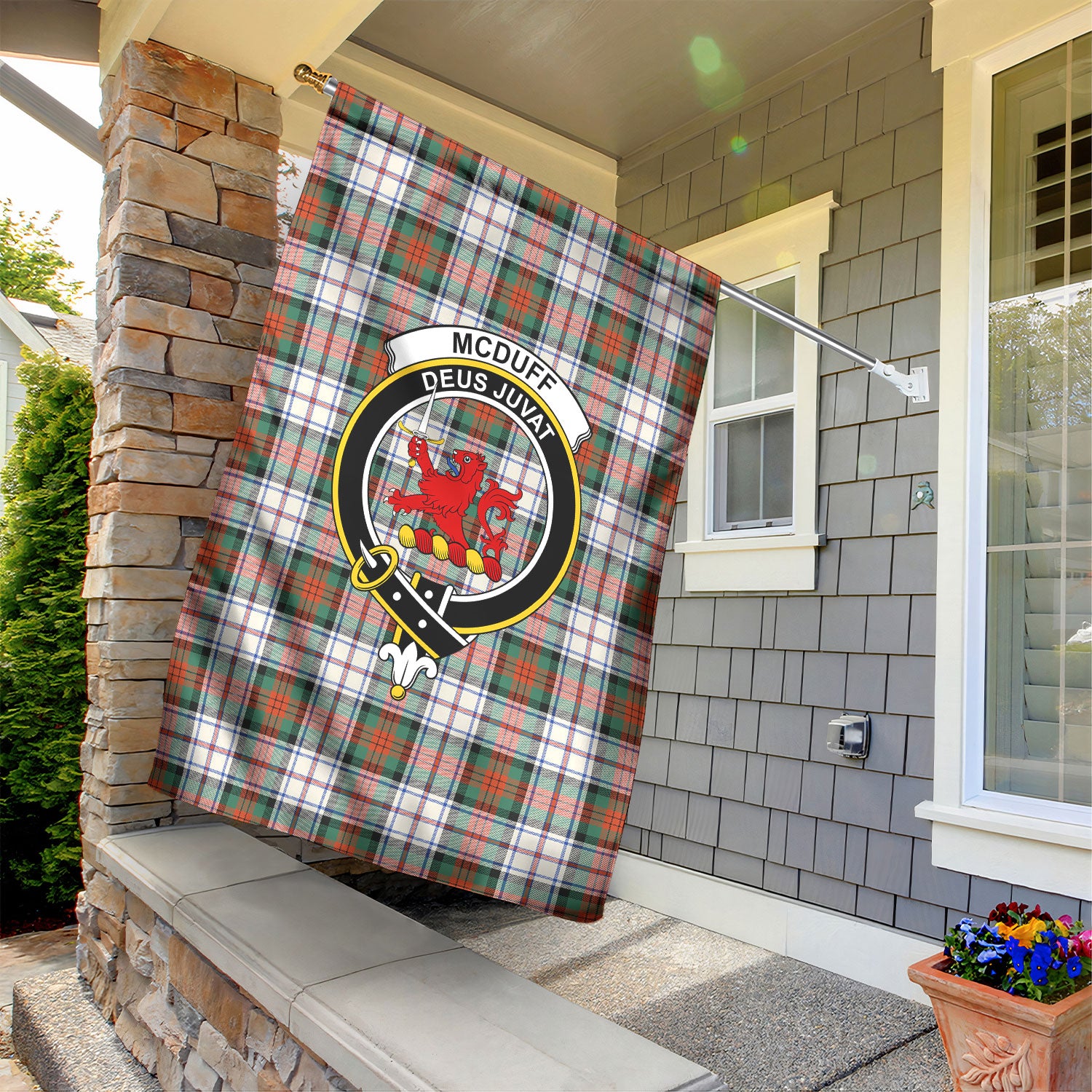 McDuff Dress Ancient Tartan Crest Garden Flag