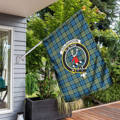 Colquhoun Ancient Tartan Crest Garden Flag