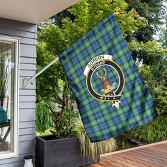 Gordon Ancient Tartan Crest Garden Flag