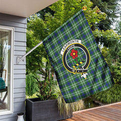 Learmonth Tartan Crest Garden Flag