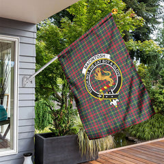 MacIntosh Hunting Modern Tartan Crest Garden Flag