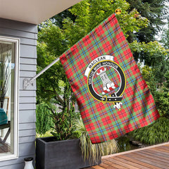 MacLean of Duart Modern Tartan Crest Garden Flag