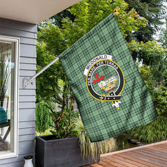 McDonald Lord of the Isles Hunting Tartan Crest Garden Flag
