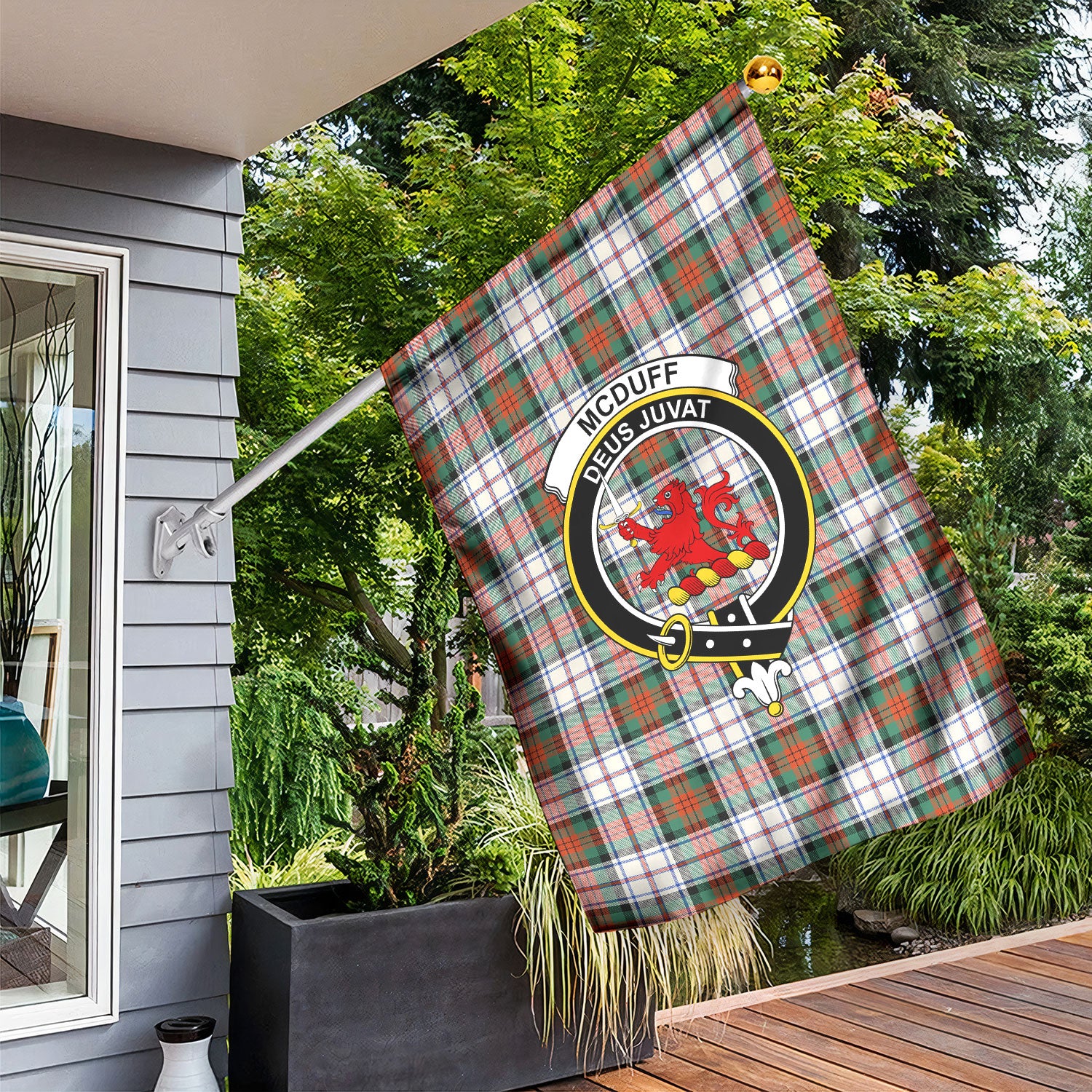 McDuff Dress Ancient Tartan Crest Garden Flag
