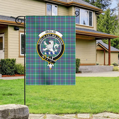 Inglis Ancient Tartan Crest Garden Flag