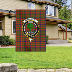 Kinninmont Tartan Crest Garden Flag