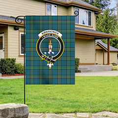 Kirkpatrick Ancient Tartan Crest Garden Flag