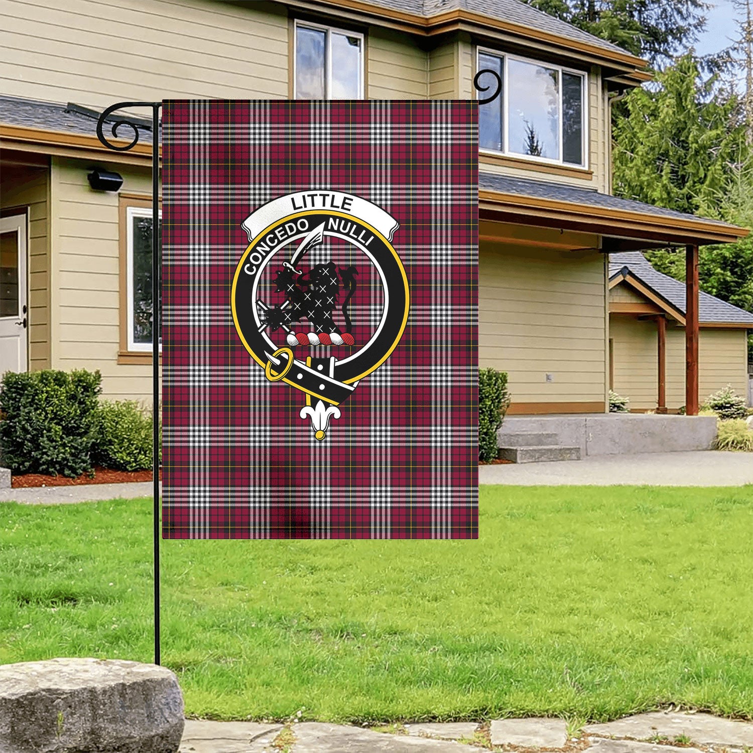 Little Tartan Crest Garden Flag