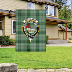 MacDonald Lord of the Isles Hunting Tartan Crest Garden Flag