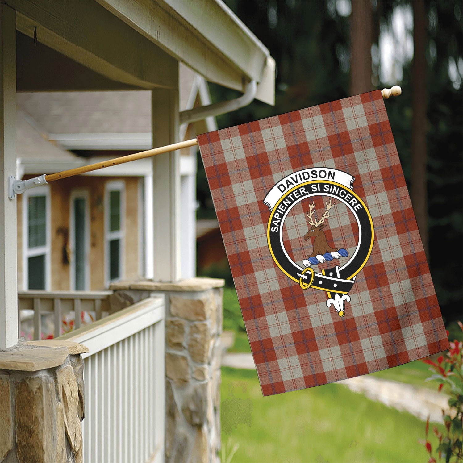Davidson Dress Dancers Tartan Crest Garden Flag