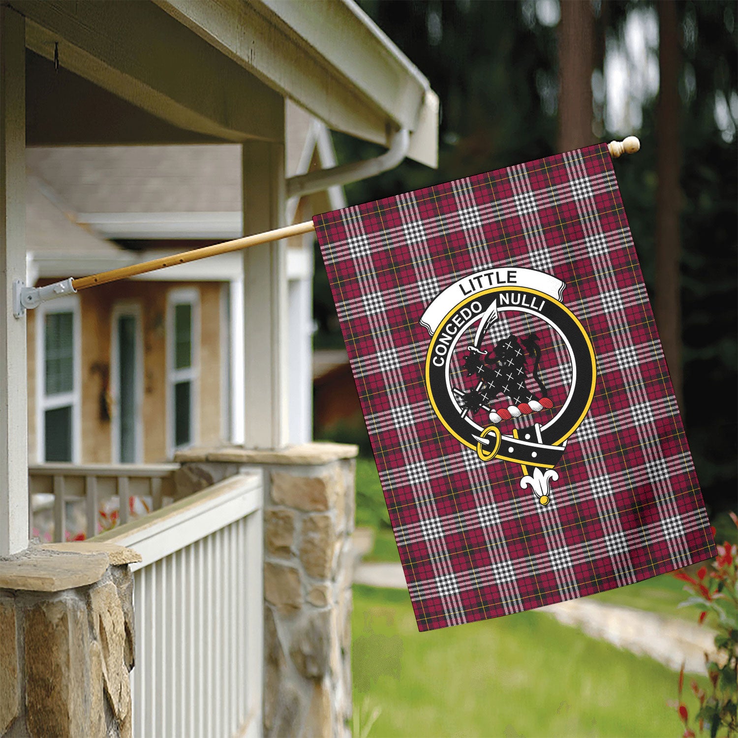 Little Tartan Crest Garden Flag