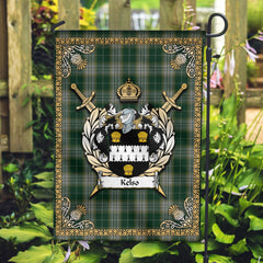 Kelso Tartan Crest Garden Flag - Celtic Thistle Style