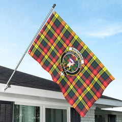 Buchanan Modern Tartan Crest House Flag