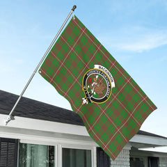 MacKinnon Hunting Modern Tartan Crest House Flag