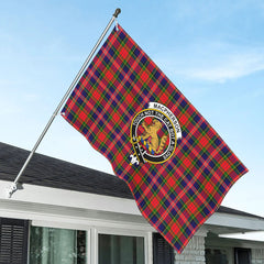 MacPherson Modern Tartan Crest House Flag
