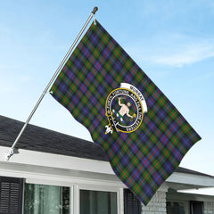 Murray of Atholl Modern Tartan Crest House Flag