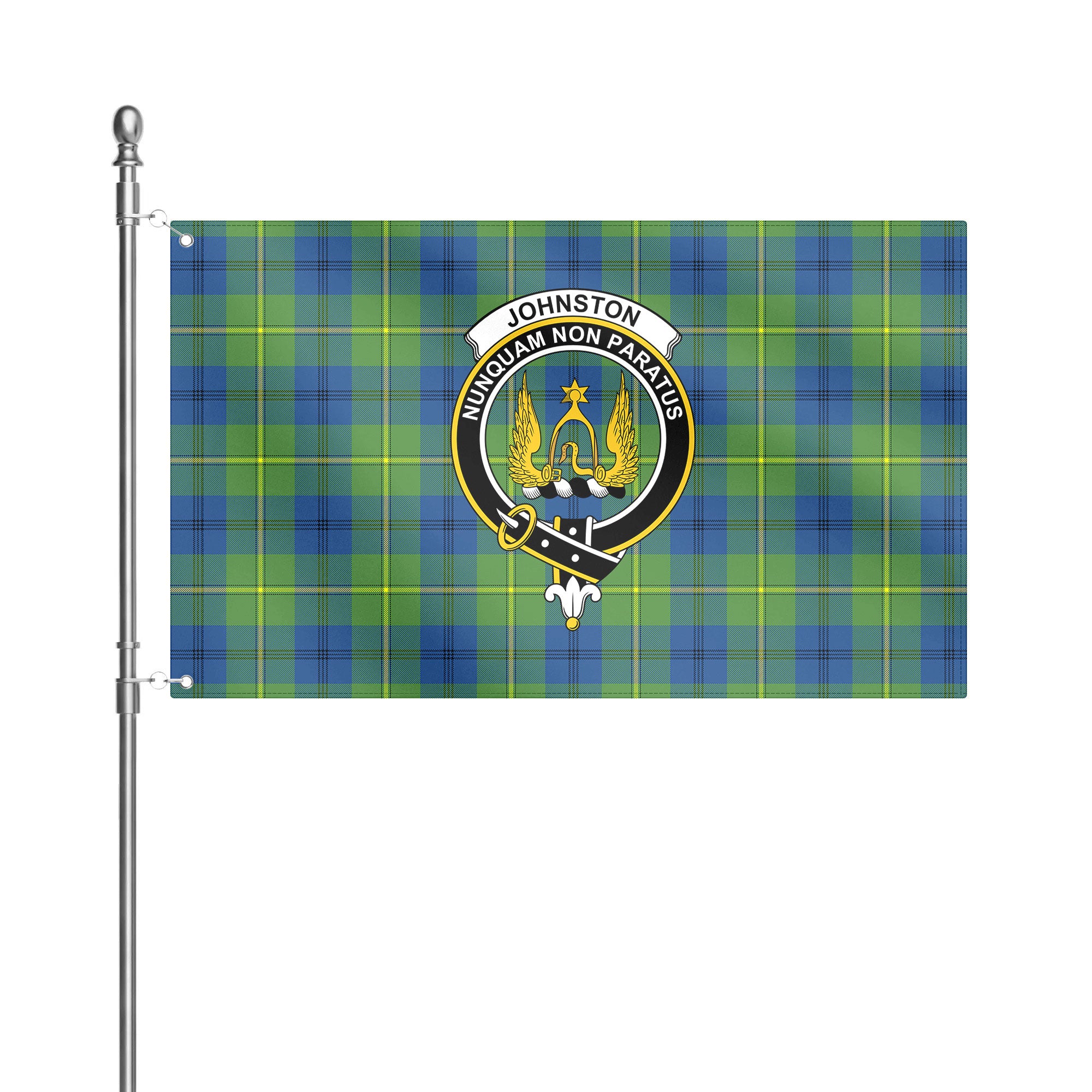 Johnston Ancient Tartan Crest House Flag