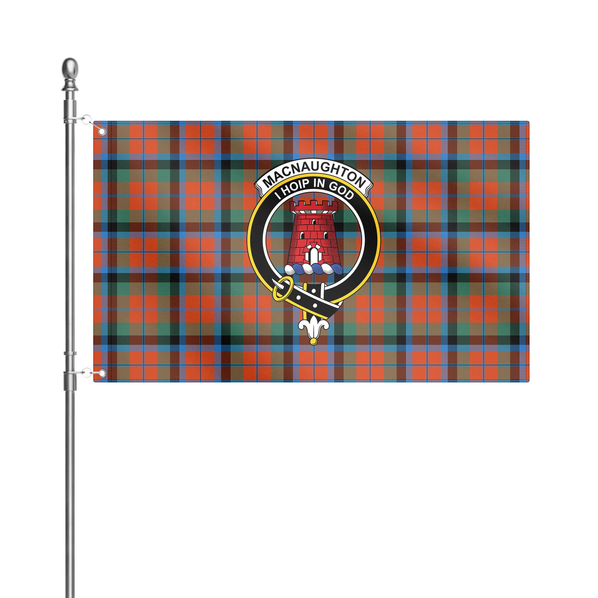 MacNaughton Ancient Tartan Crest House Flag